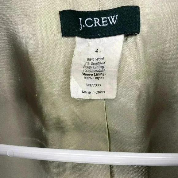 J. Crew Gray Wool-Blend Blazer with Notched Lapels - Picture 2 of 7